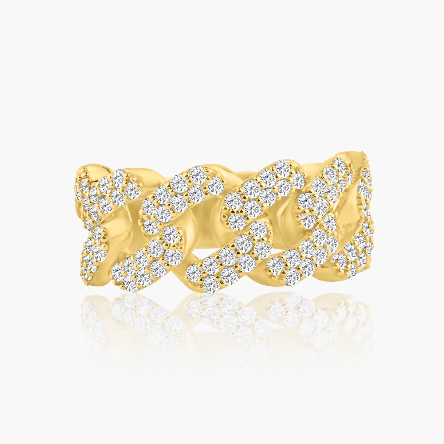 14K Yellow Gold Statement Chain Link Ring - R60628501