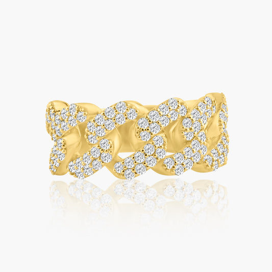 14K Yellow Gold Statement Chain Link Ring - R60628501