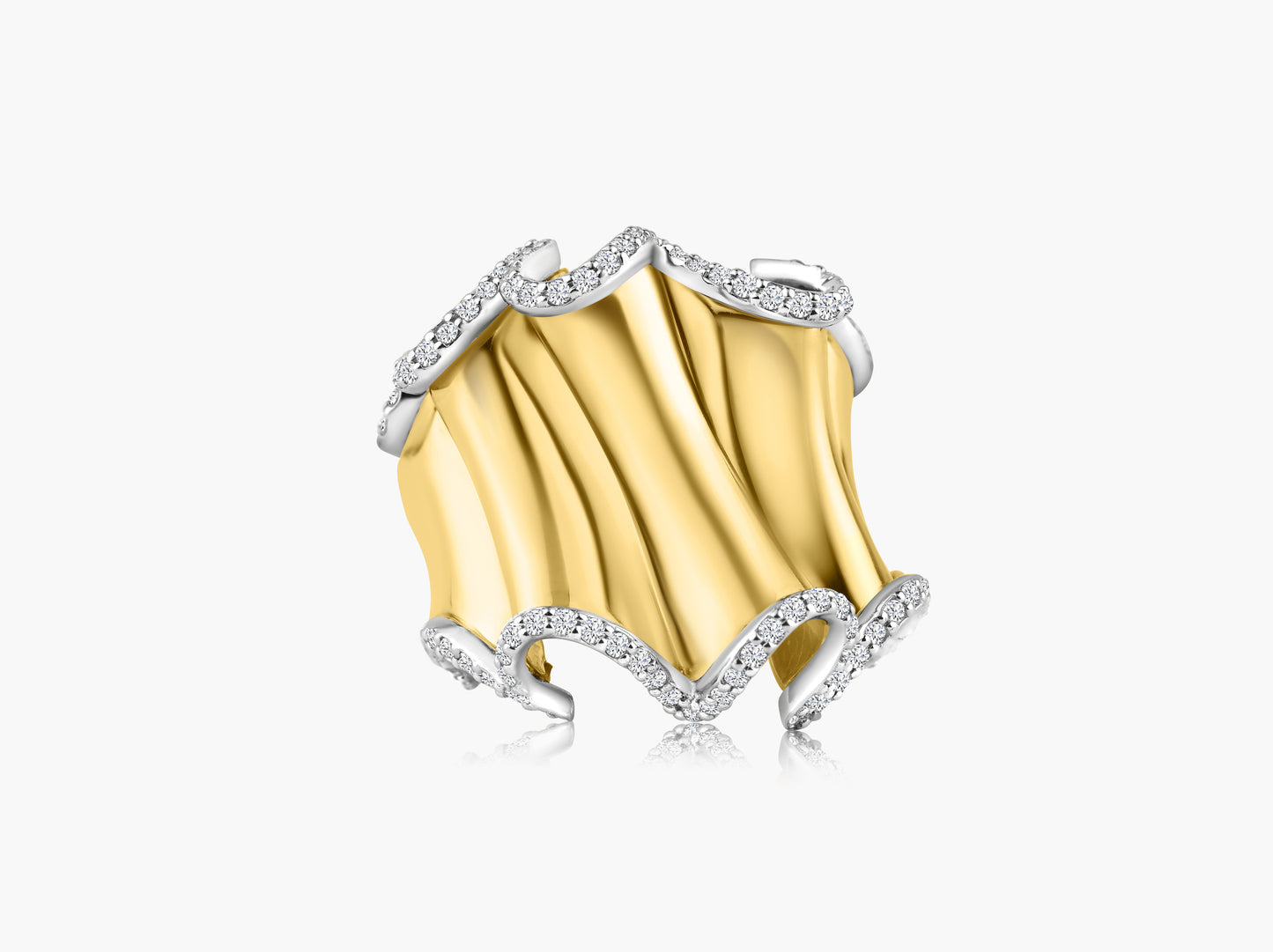 14K Two Tone Statement Ring - R60630002