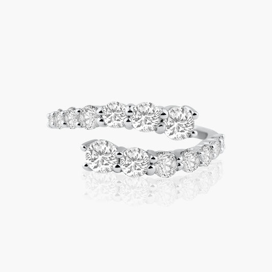 14K White Gold Statement Wrap Ring-R60631801