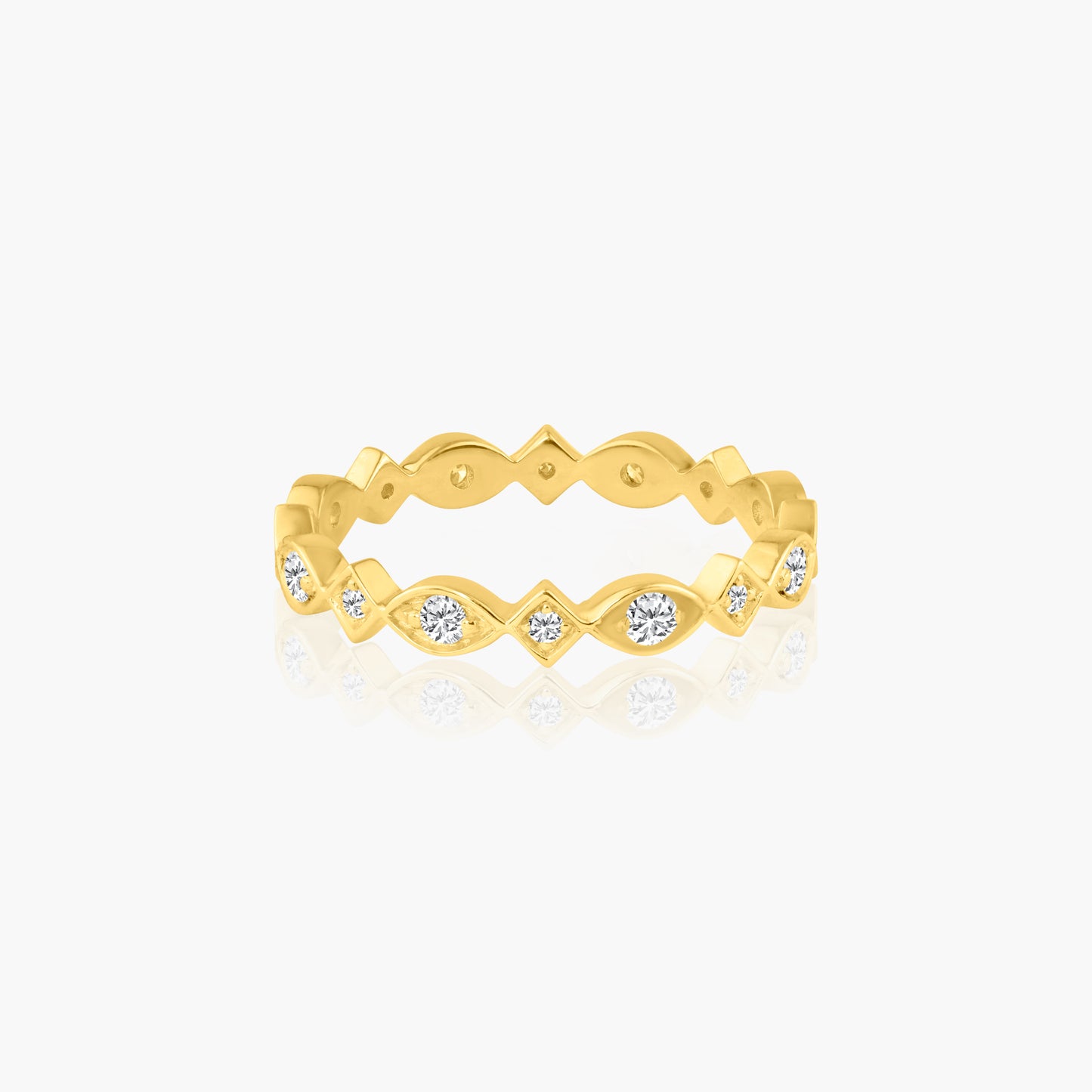 14K Yellow Gold Stackable Ring - R606333