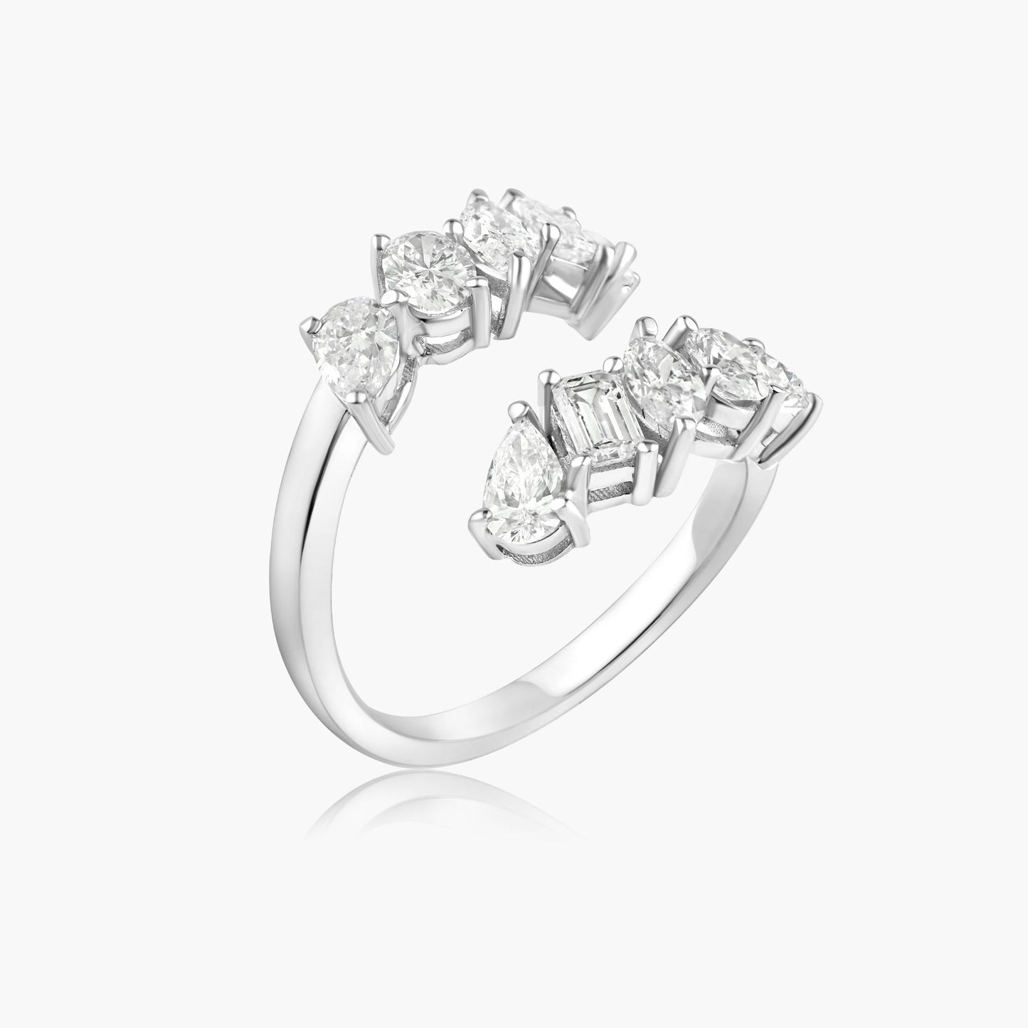 14K White Gold Statement Ring-R60645001