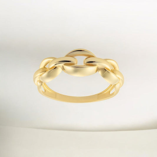 Gold Chain Link Fashion Ring