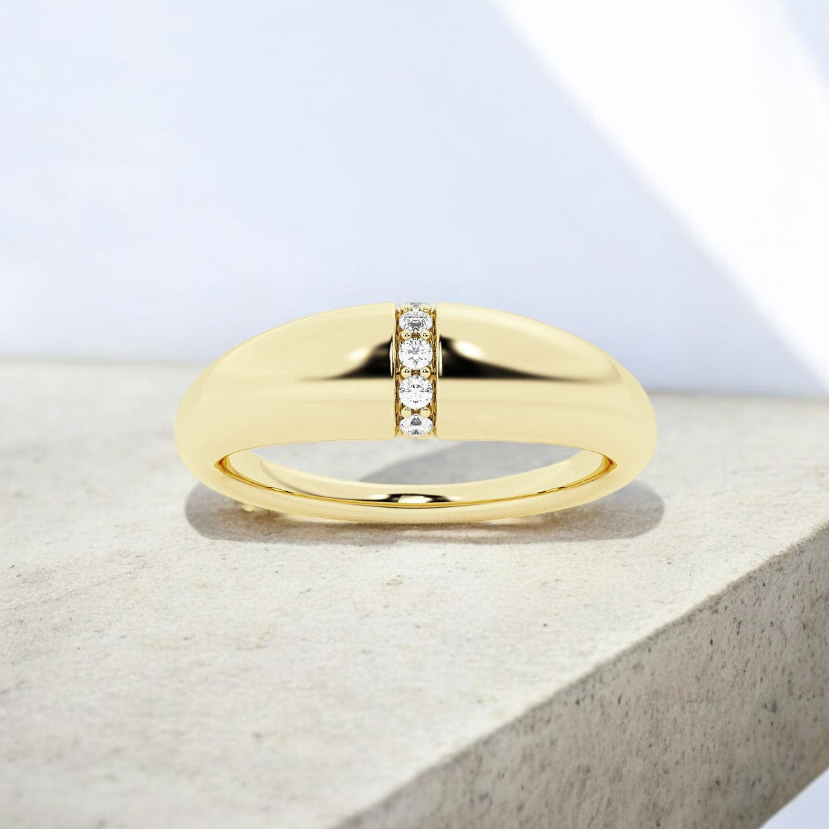 Round Lab Grown Diamond Fashion Ring