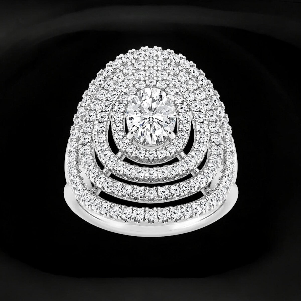 Oval Lab Grown Diamond Fashion Ring