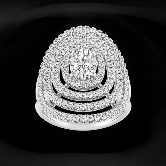 Oval Lab Grown Diamond Fashion Ring