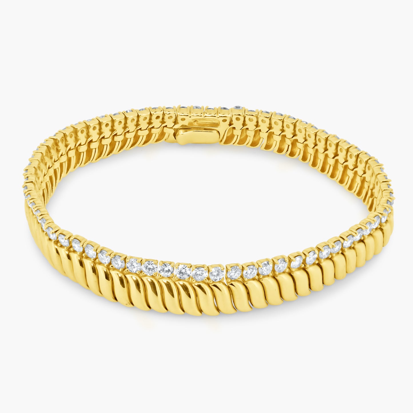 14K Yellow Gold Statement Bracelet-B-00071RZ