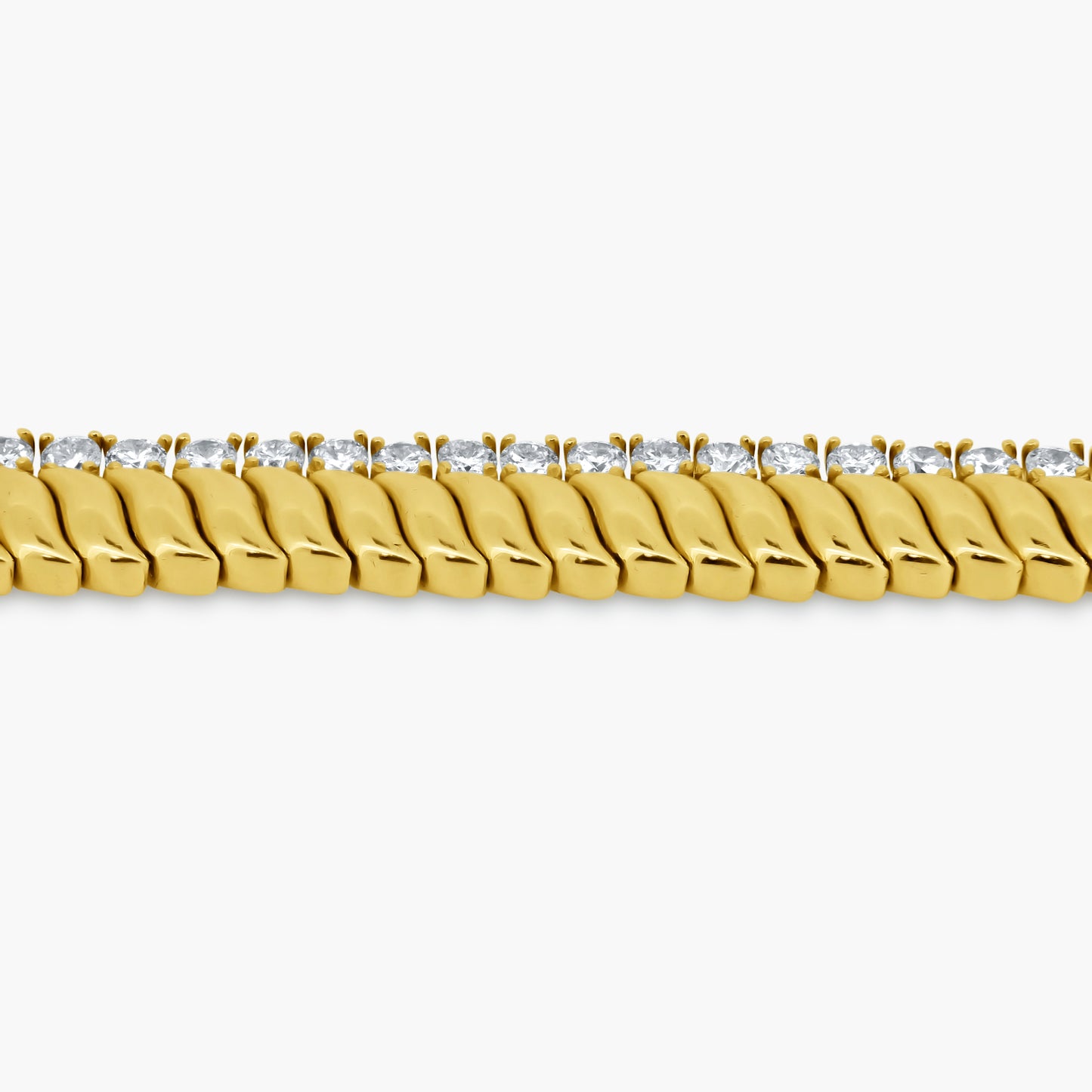 14K Yellow Gold Statement Bracelet-B-00071RZ