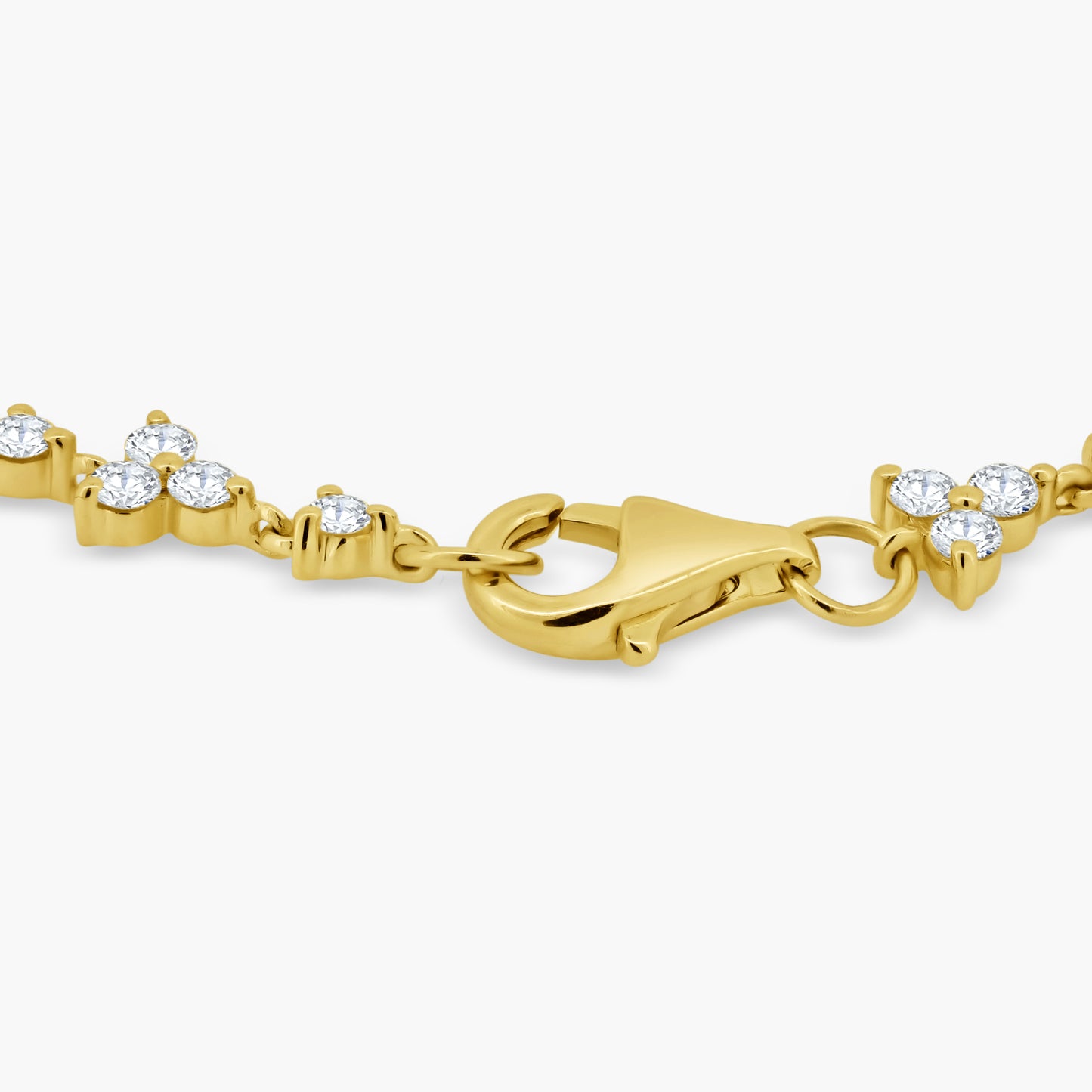 14K Yellow Gold Tennis Bracelet - B06146A