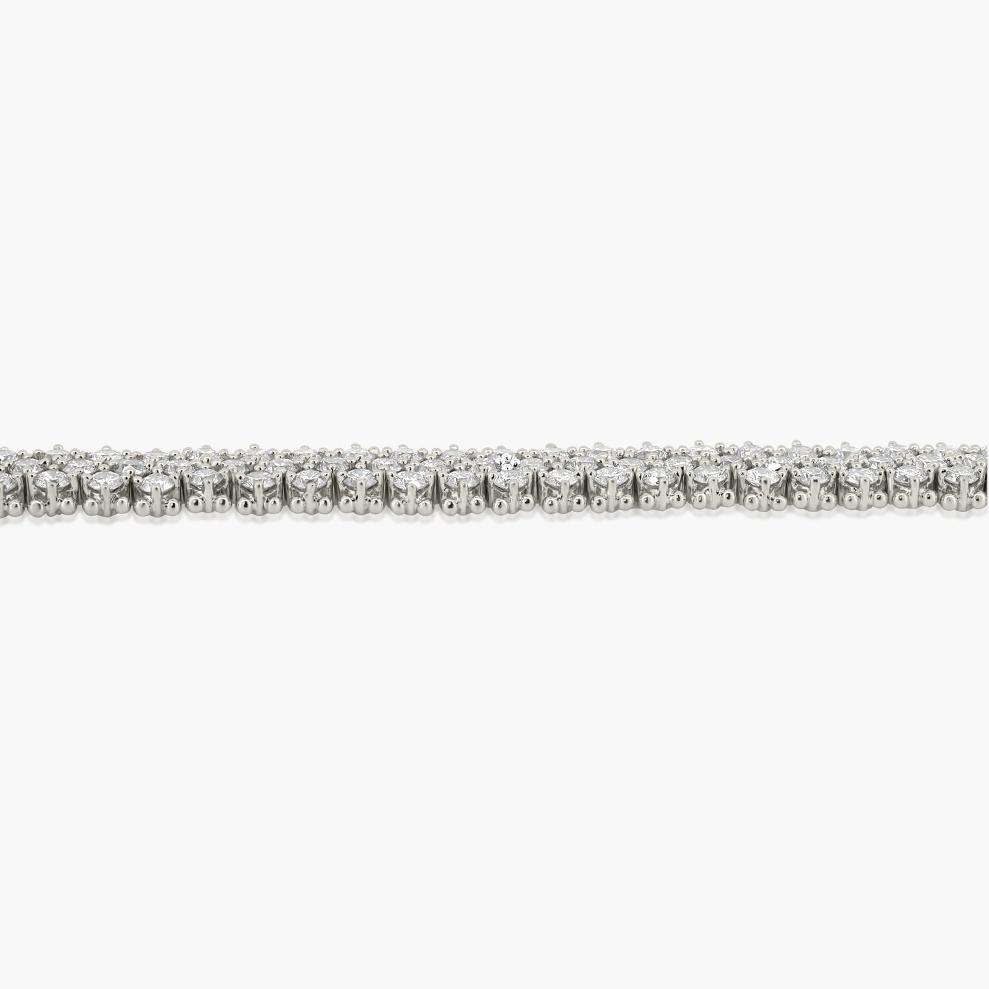 14K White Gold Statement Tennis Bracelet-B11812