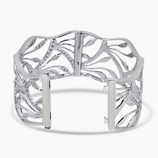 18K White Gold Statement Bangle - BG1257306