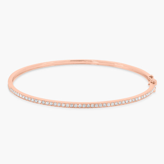 14K Rose Gold Fashion Bangle - BG10273LCA