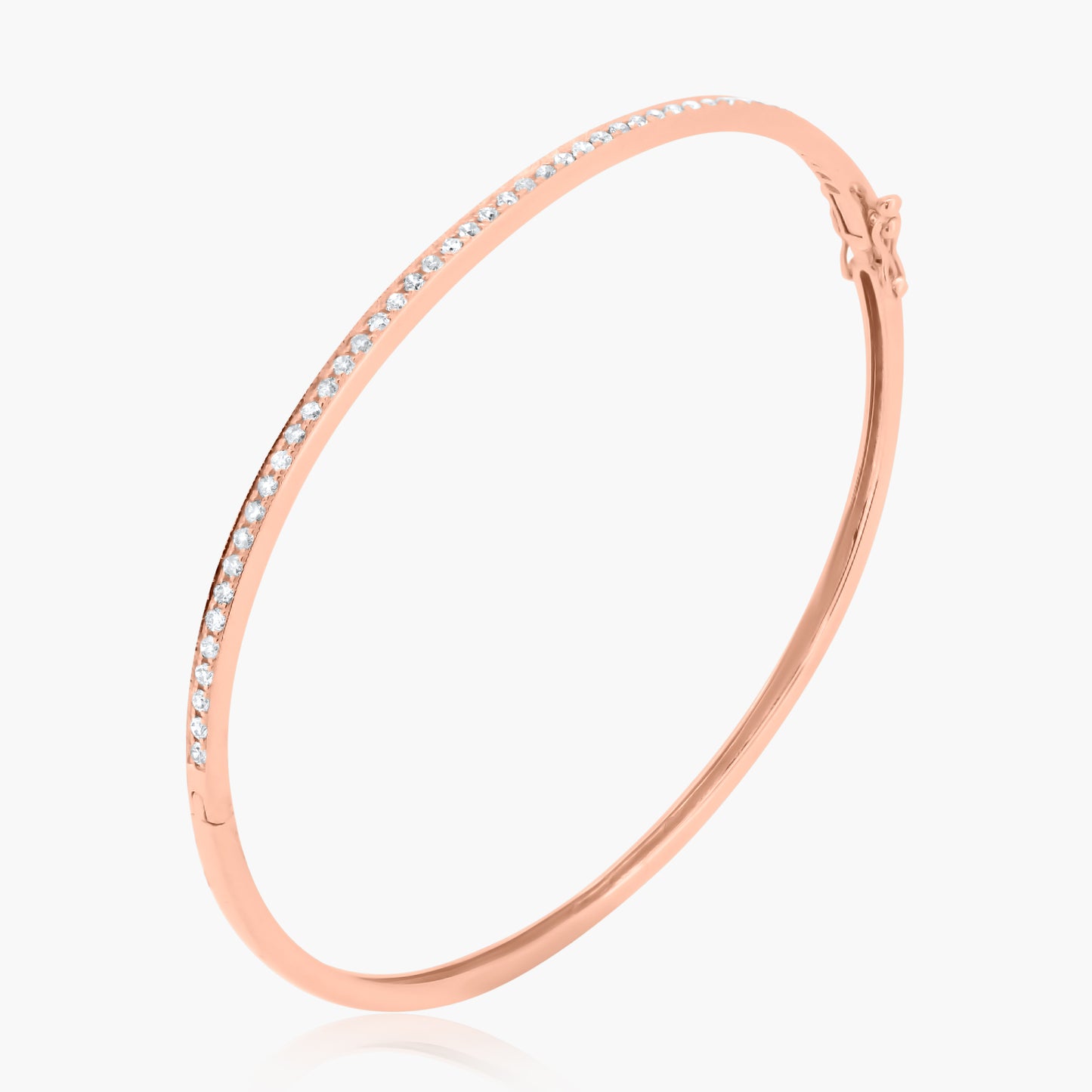 14K Rose Gold Fashion Bangle - BG10273LCA