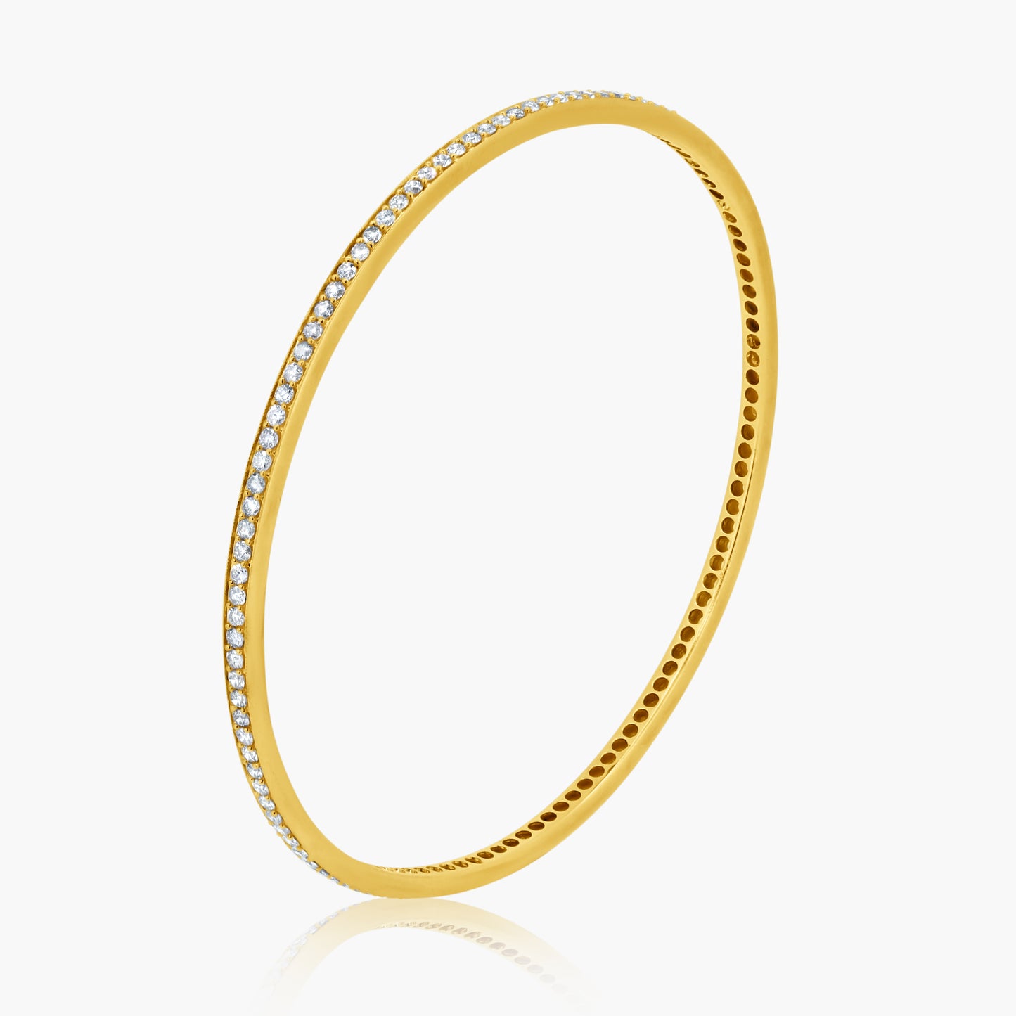 14K Yellow Gold Fashion Bangle - BG10273RC01