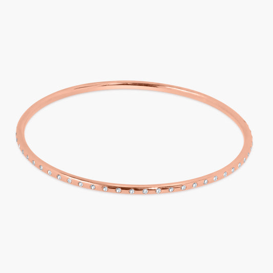 14K Rose Gold Fashion Bangle - BG110067CR