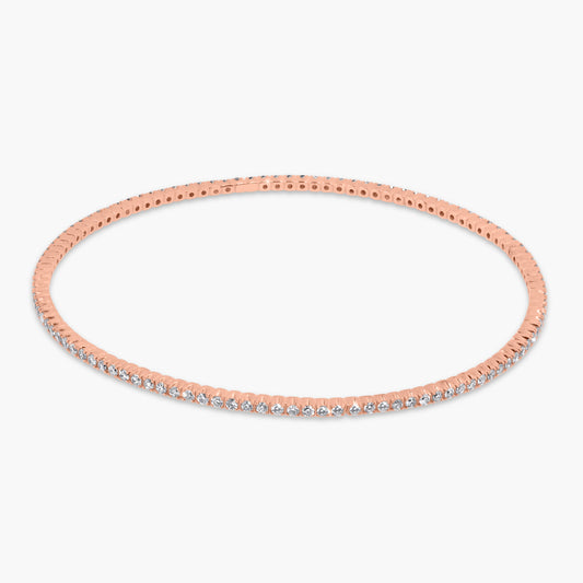 14K Rose Gold Fashion Bangle - BG18552E04