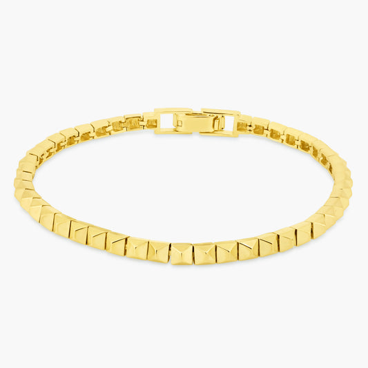 14K Yellow Gold Tennis Bracelet - BKLB002KJ