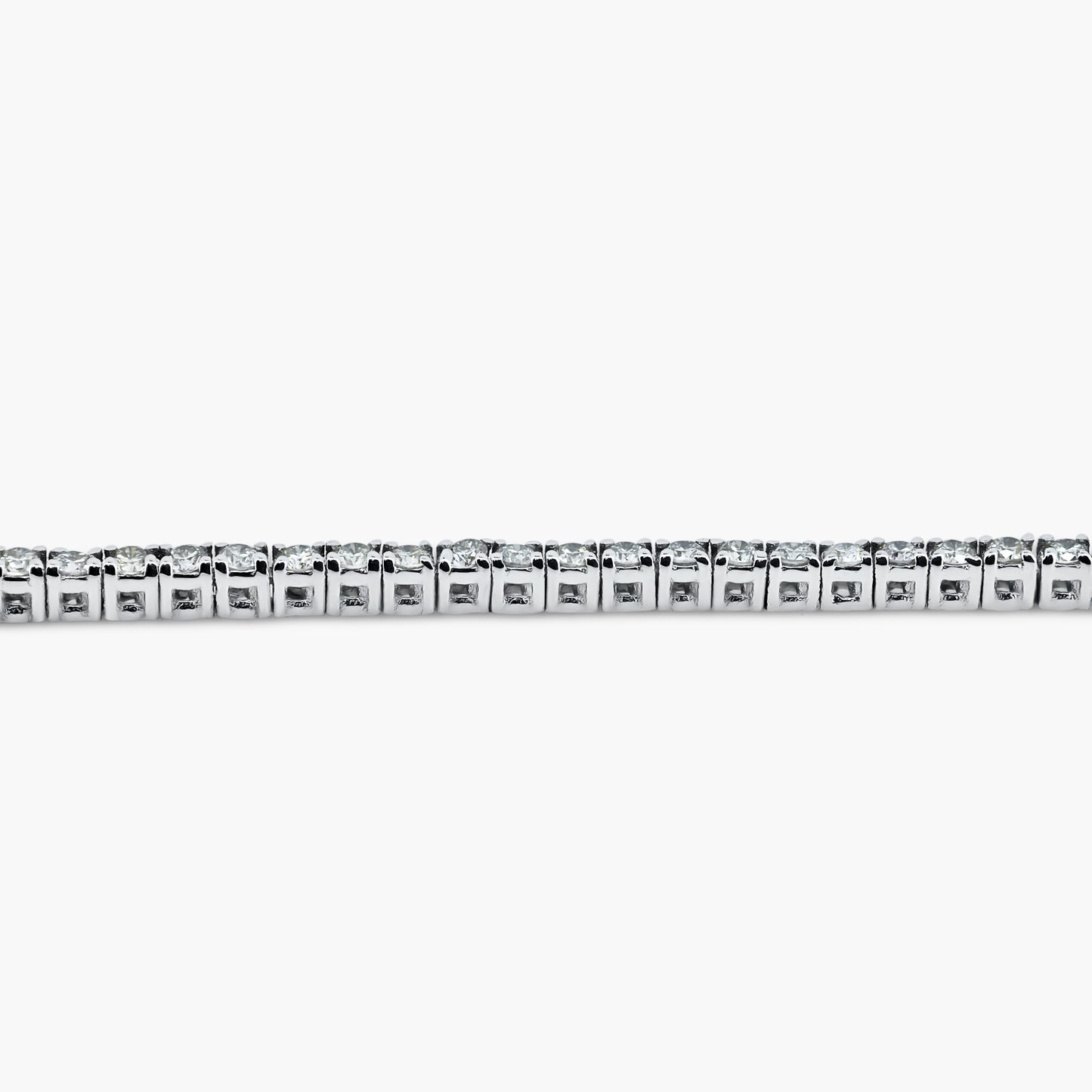 14K White Gold Round Diamond Tennis Bracelet-BT4-1.3HBMC