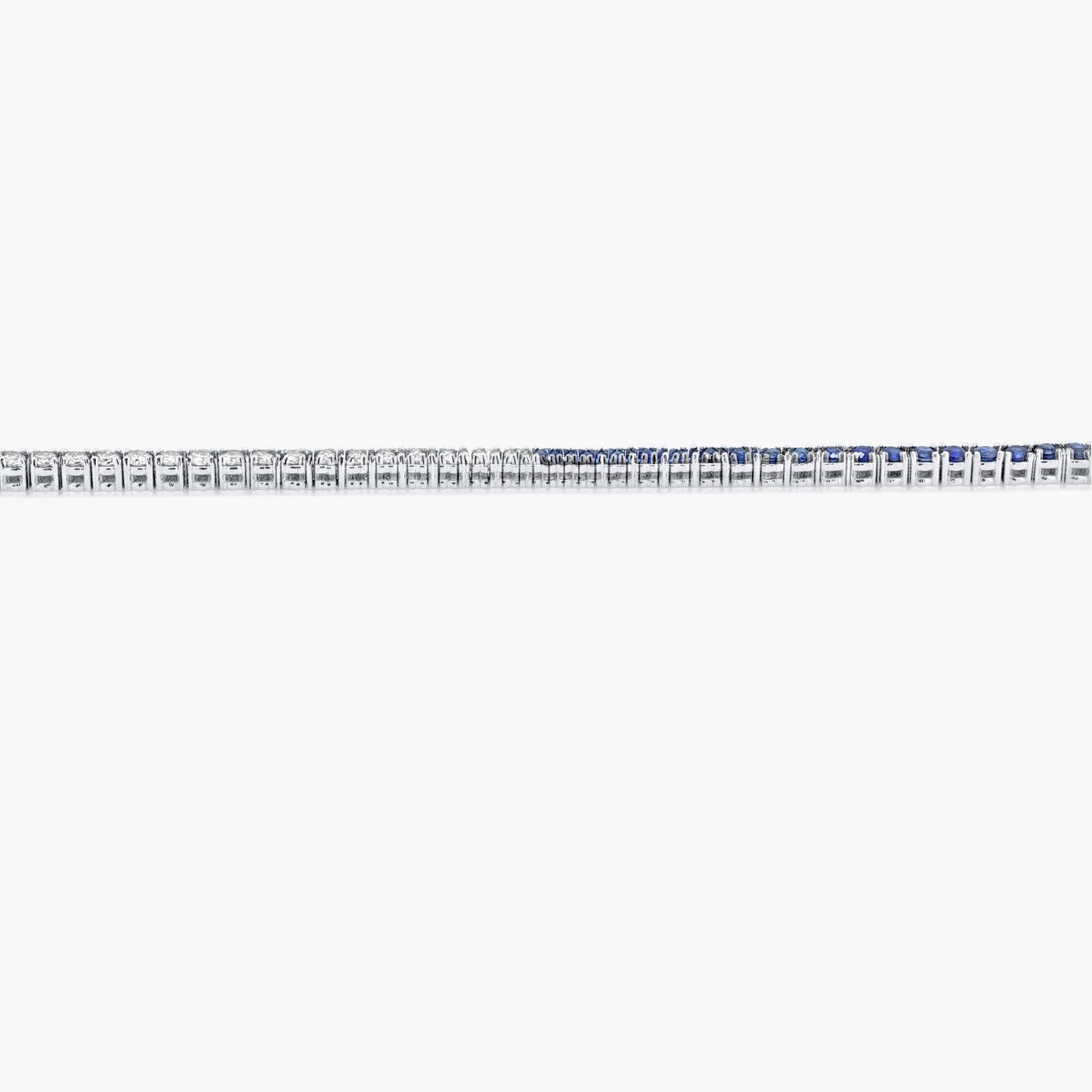 14K White Gold Colore Gemstone Tennis Bracelet - BT4-1.7BBHMC