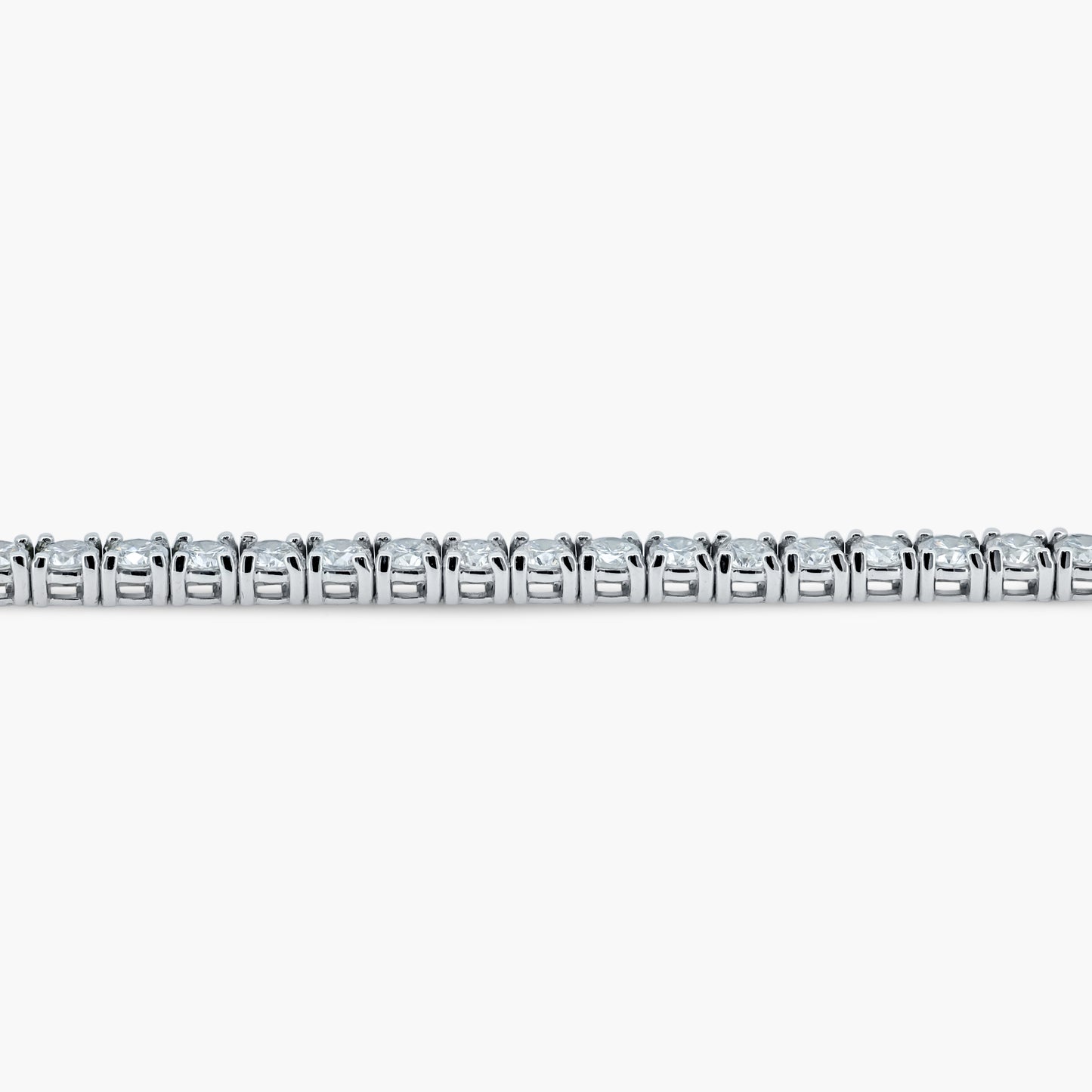 14K White Gold Tennis Bracelet-BT4-2.7BMC