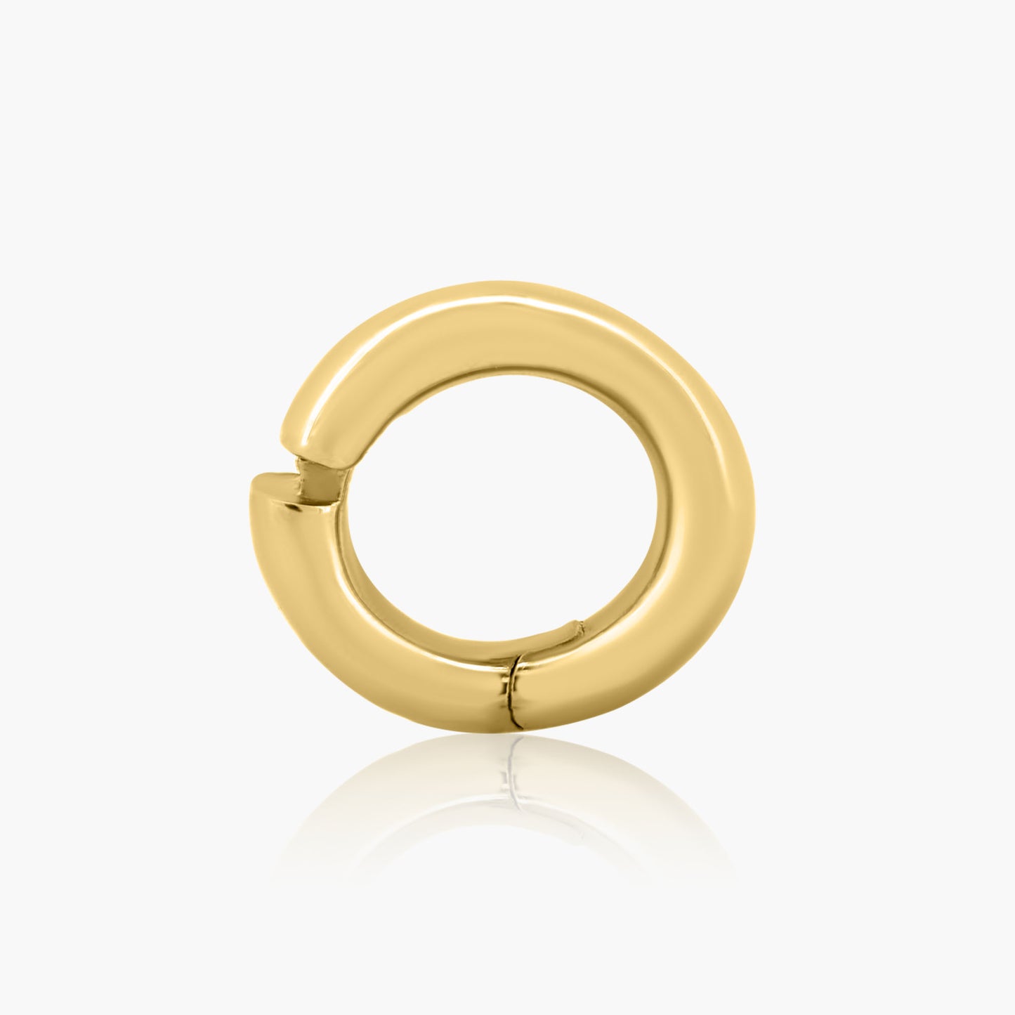 14K Yellow Gold Plain Enhancer Clasp-C605735M03