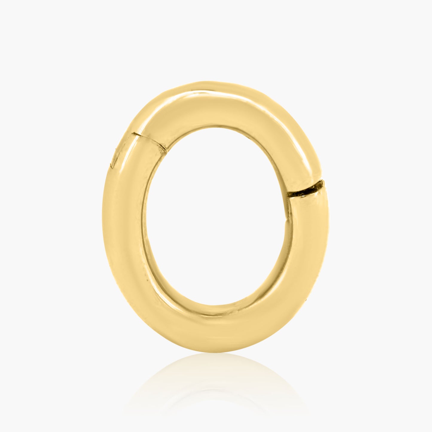 14K Yellow Gold Plain Enhancer Clasp-C605735M05