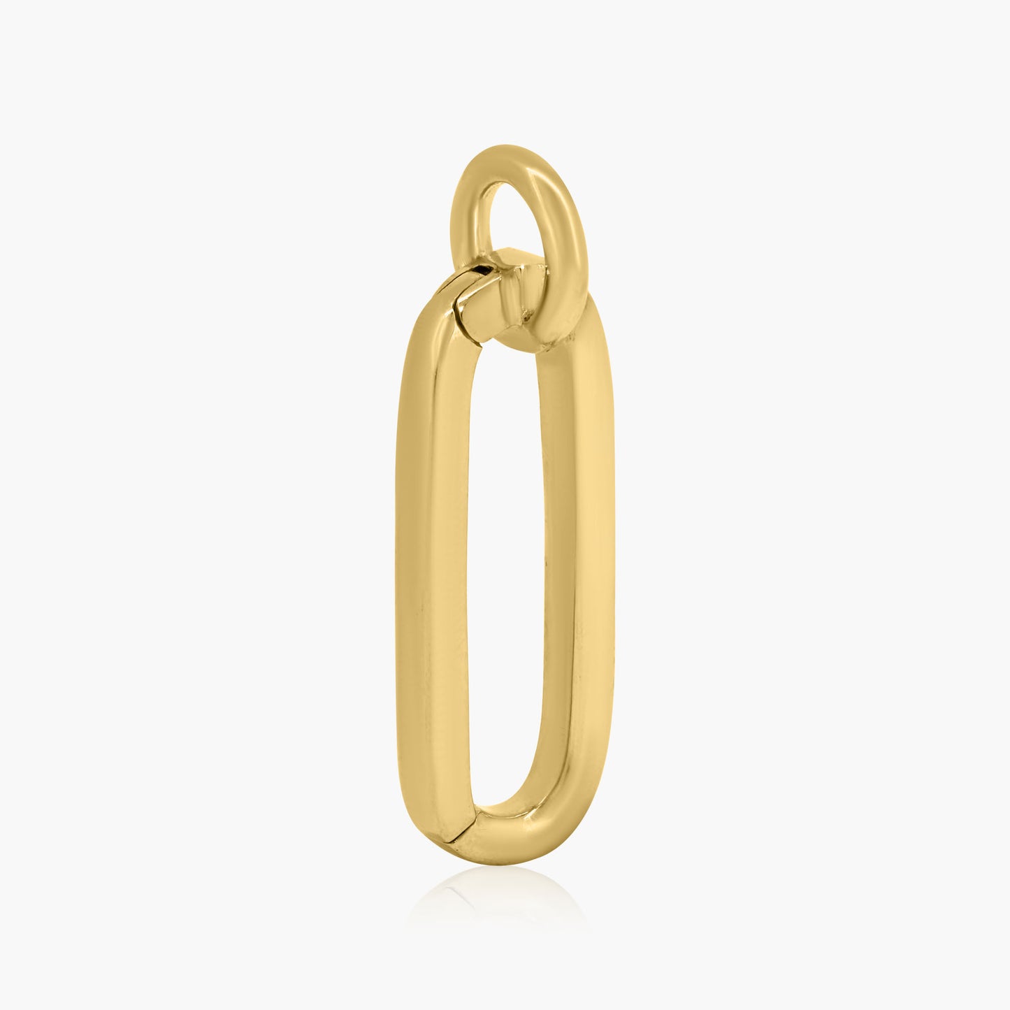 14K Yellow Gold Plain Enhancer Clasp-C605737M05