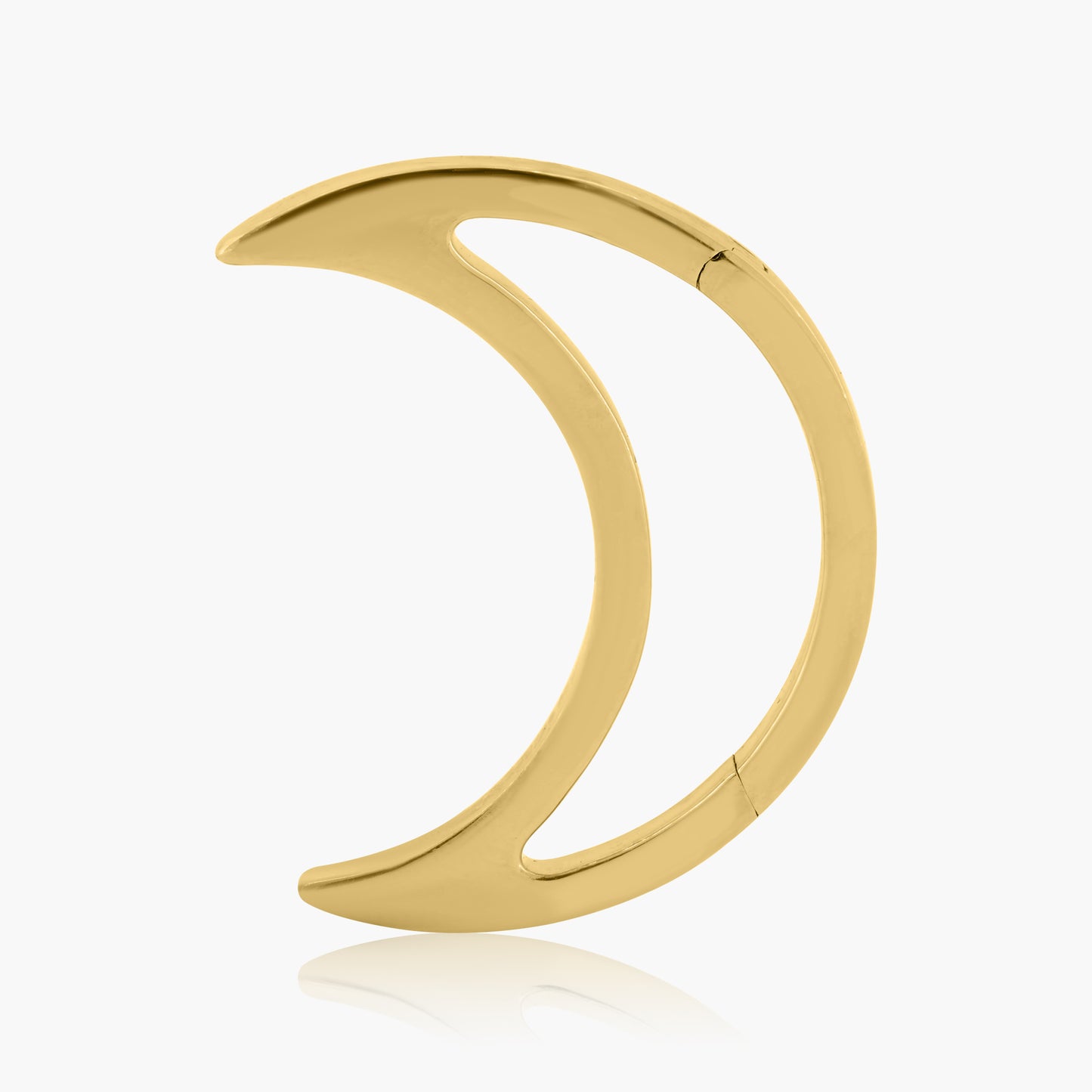 14K Yellow Gold Moon Shape Enhancer Clasp-C605919M01