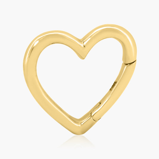 14K Yellow Gold Heart Shape Enhancer Clasp-C605921M01