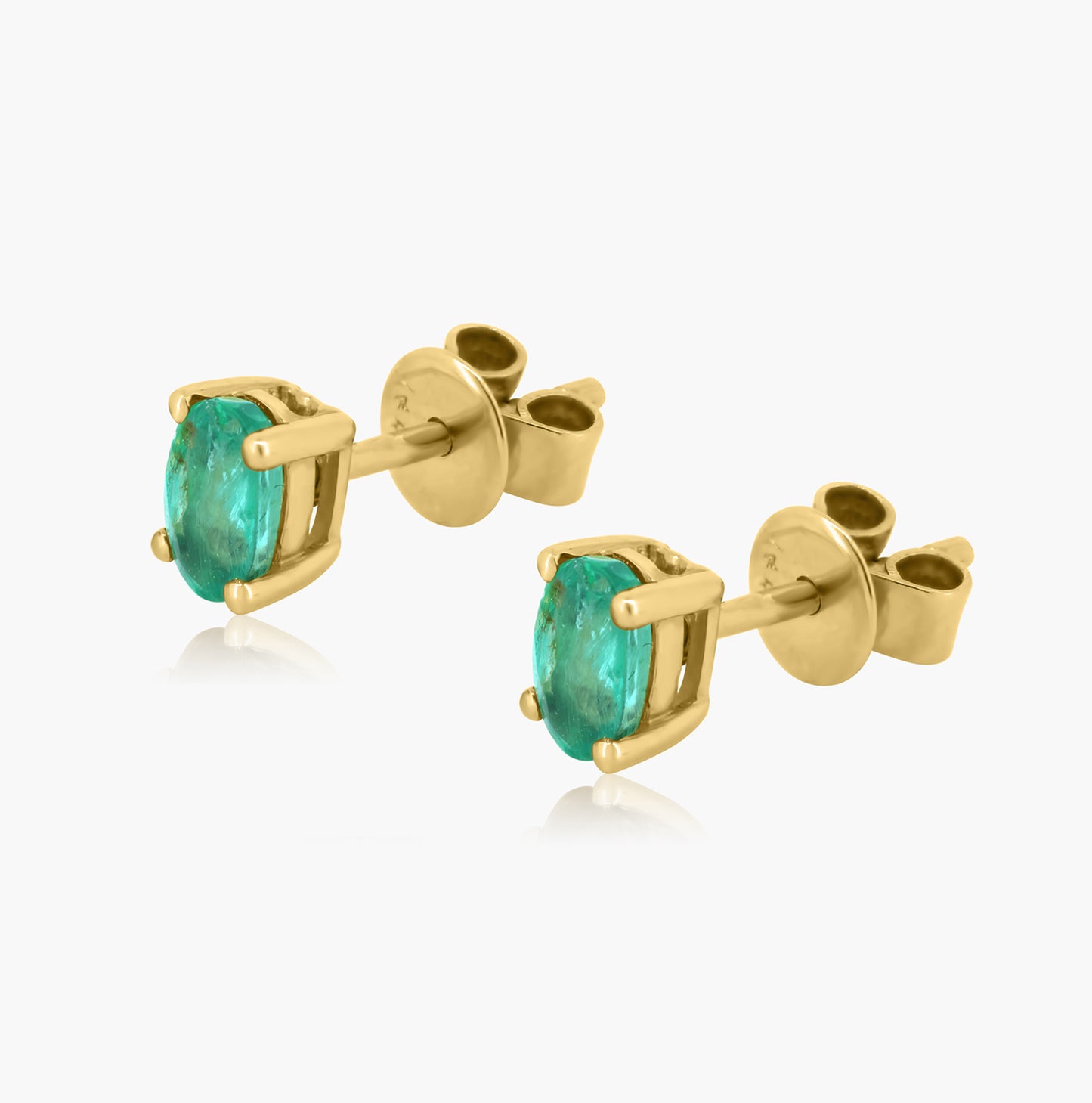 14K Yellow Gold Colored Gemstone Stud Earrings-ER603892B02DC