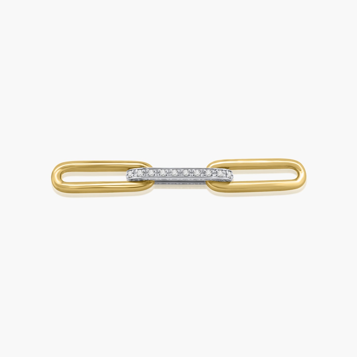 14K Two Tone Paper Clip Enhancer Element - L606235M02