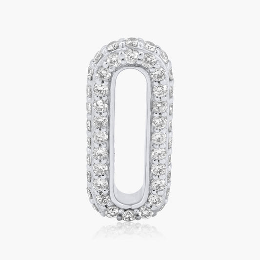 14K White Gold Pave Daimond Enhancer Element - L606277M01