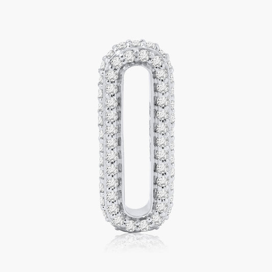 14K White Gold Pave Diamond Enhancer Element - L606277M02