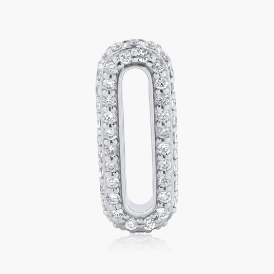 14K White Gold Pave Diamond Enhancer Element - L606277M03