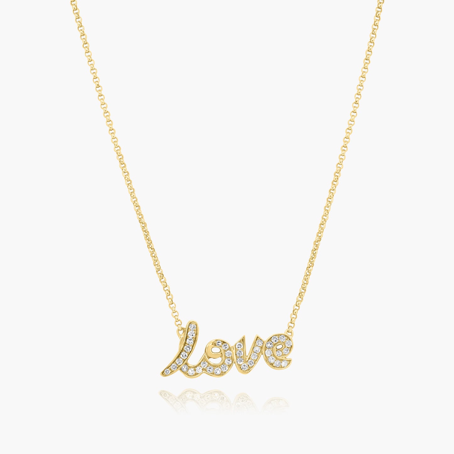 18K Yellow Gold Dainty Personalized Pendant - N601243