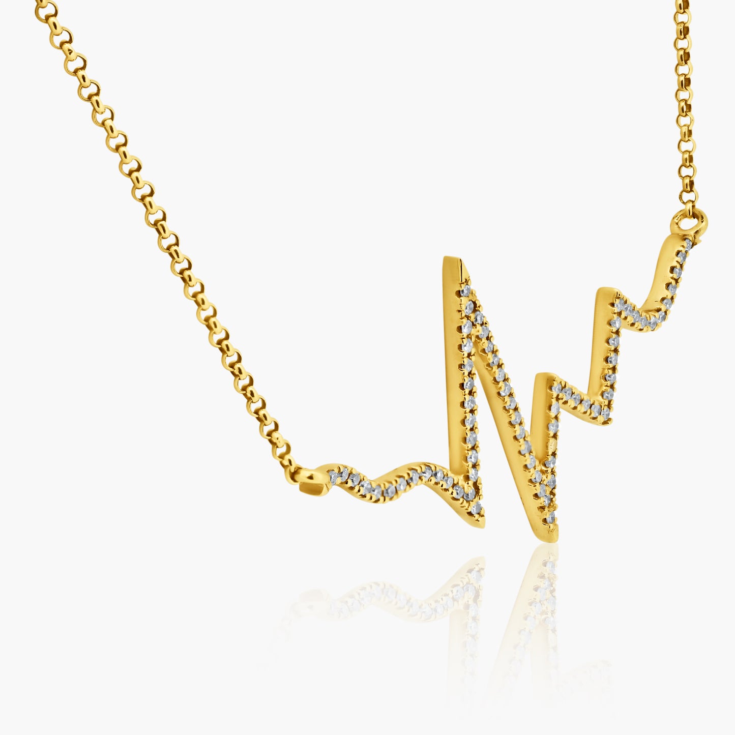 18K Yellow Gold Dainty Pendant-N603902