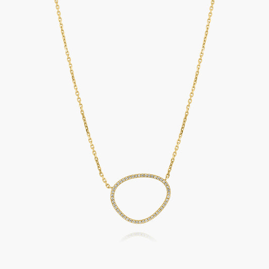 18K Yellow Gold Dainty Pendant - N60427101-4