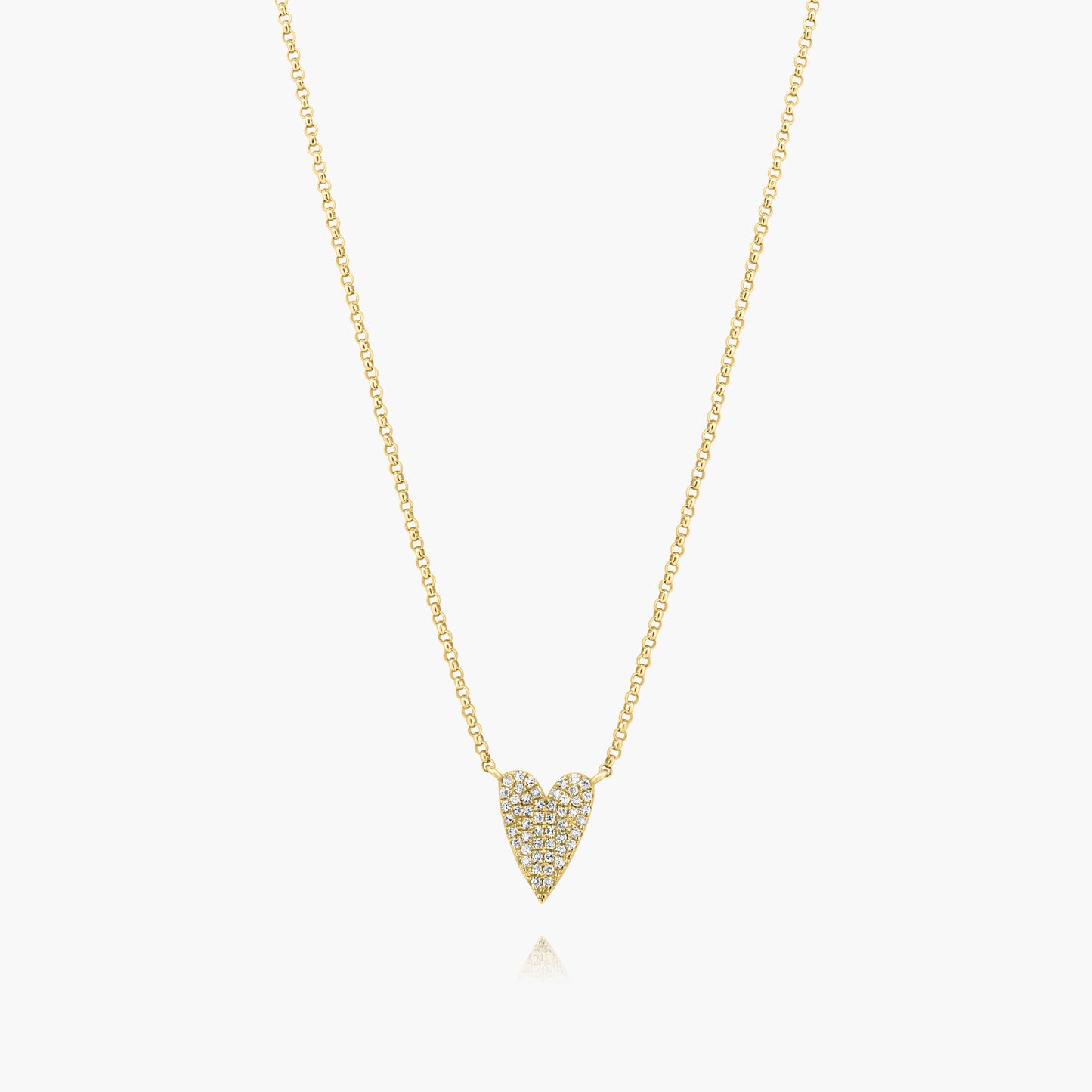 14K Yellow Gold Dainty Heart Pendant-N60441602