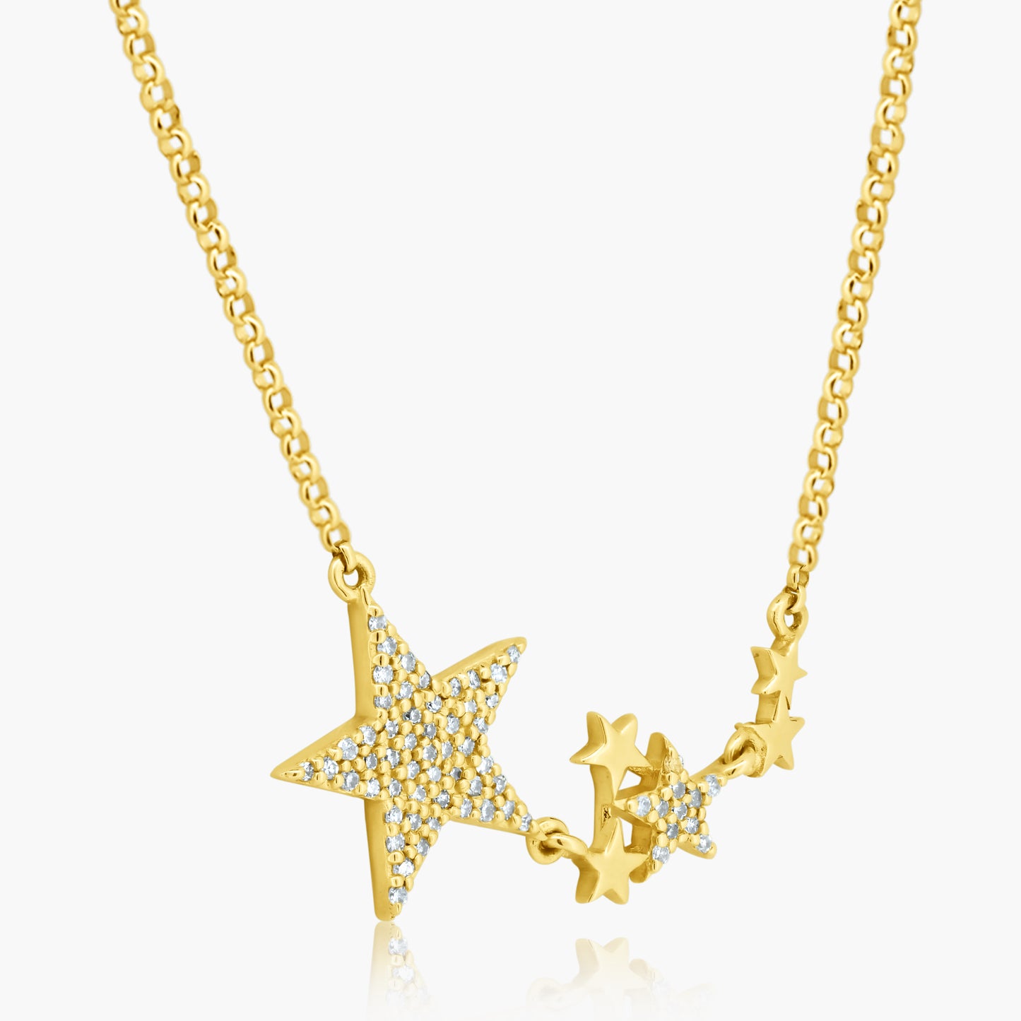 14K Yellow Gold Dainty Star Pendant - N605648