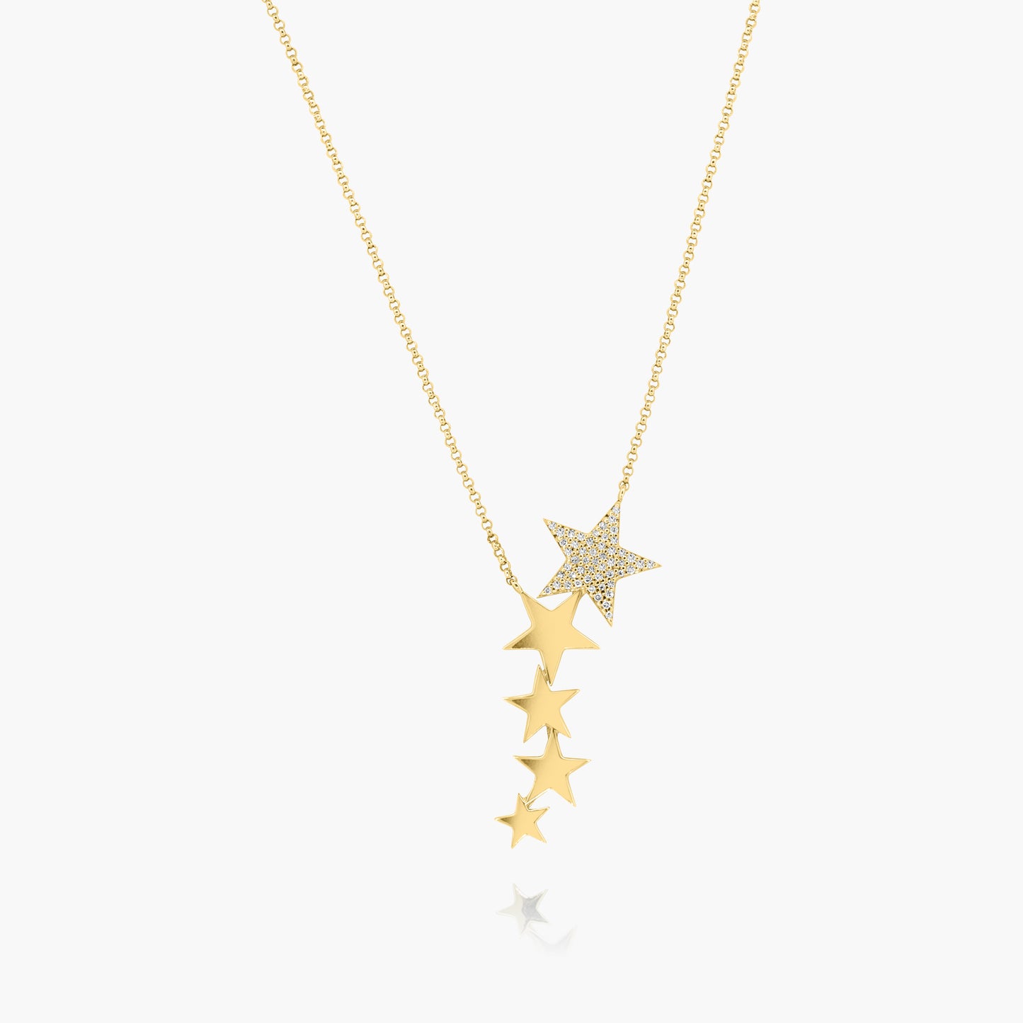 14K Yellow Gold Dainty Star Pendant - N60564802