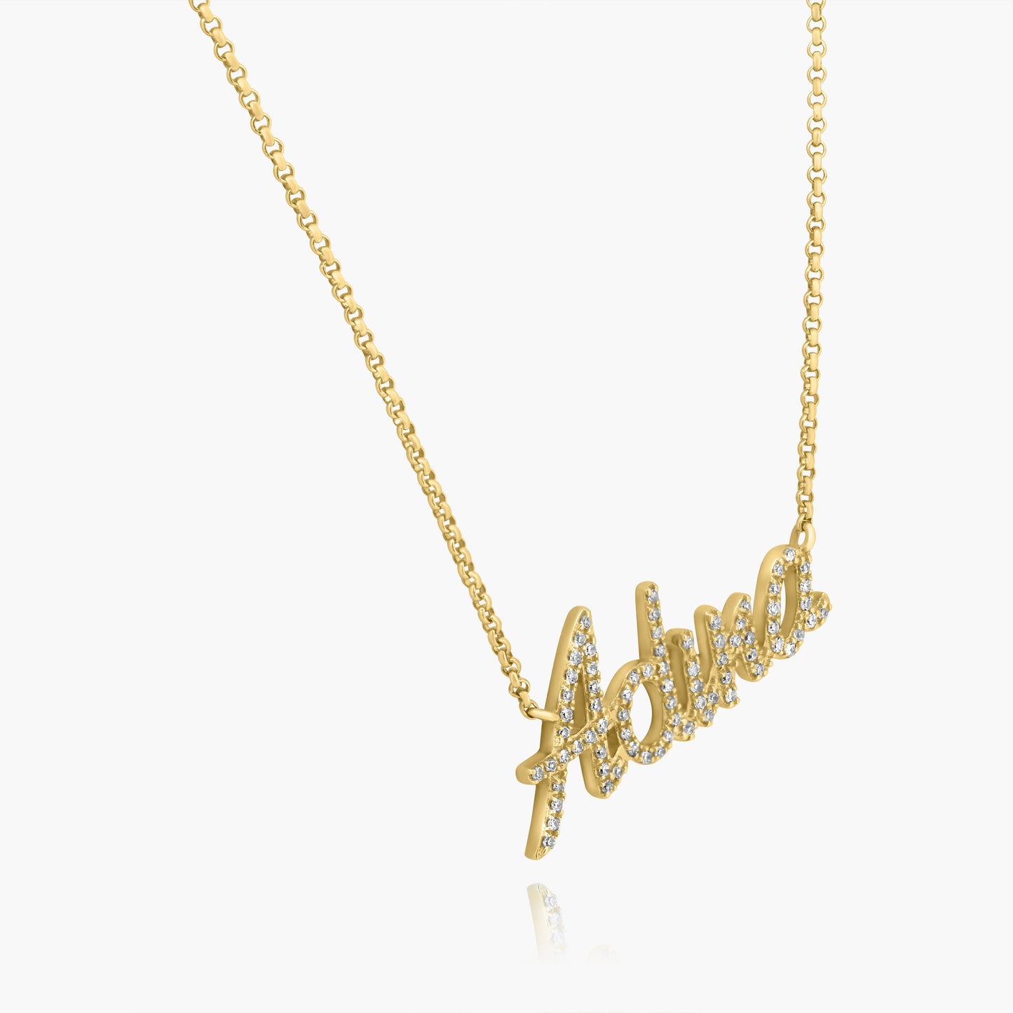 14K Yellow Gold Personalized Pendant - N606185