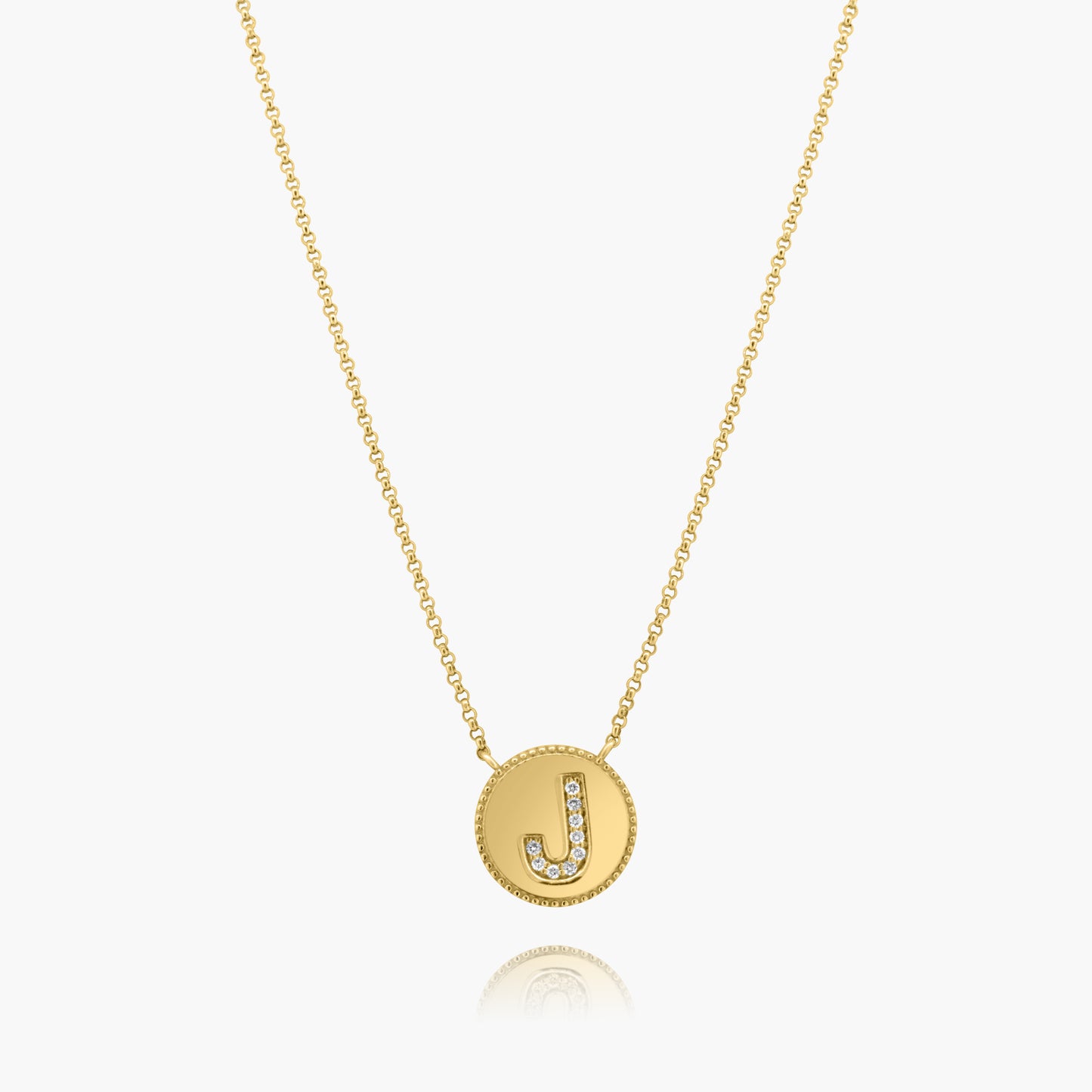 14K Yellow Gold Personalized Initial Pendant - N60629902