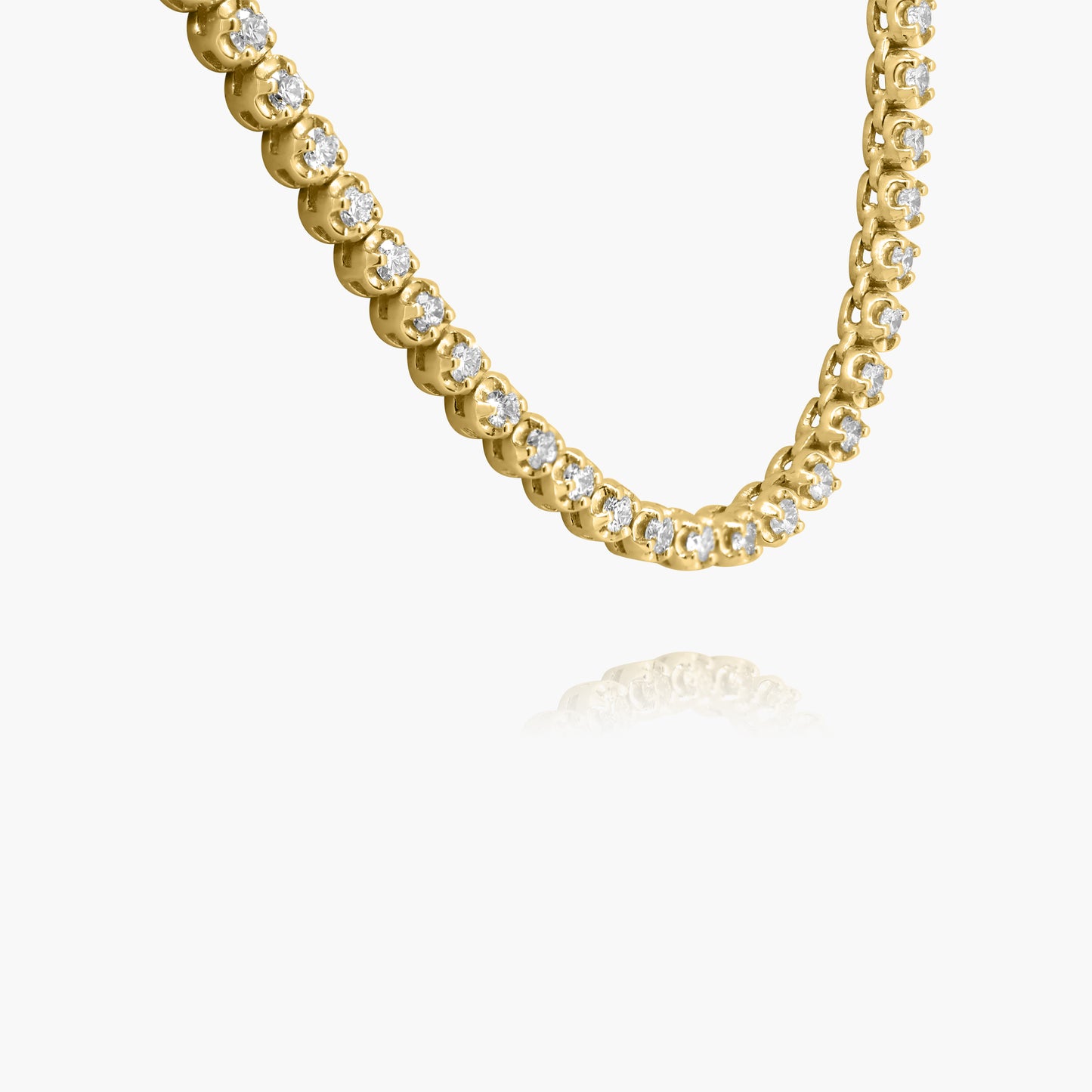 14K Yellow Gold Paper Clip Necklace-NPTC-2.0NMC