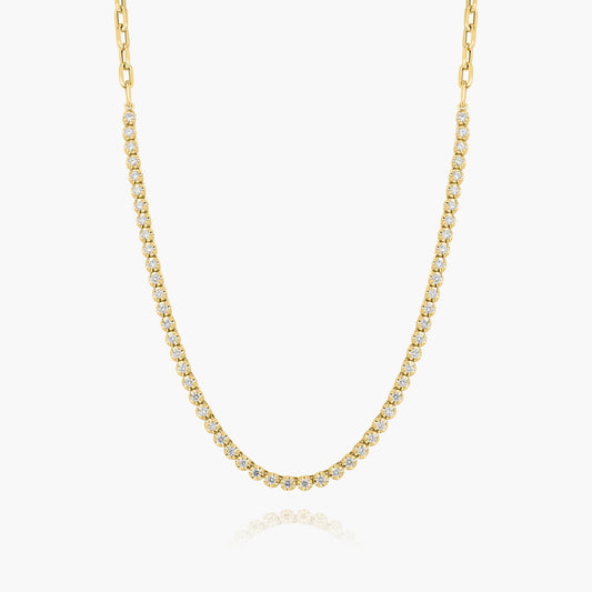 14K Yellow Gold Paper Clip Necklace-NPTC-2.0NMC