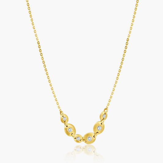 14K Yellow Gold Round Diamond Pendant - N605648