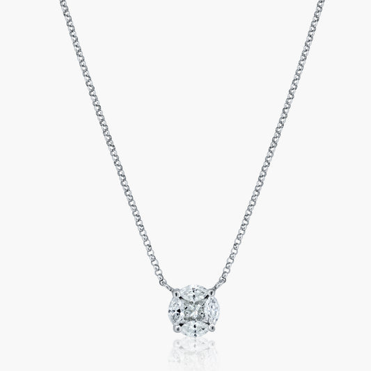 14K White Gold Dainty Pendant - P60523907