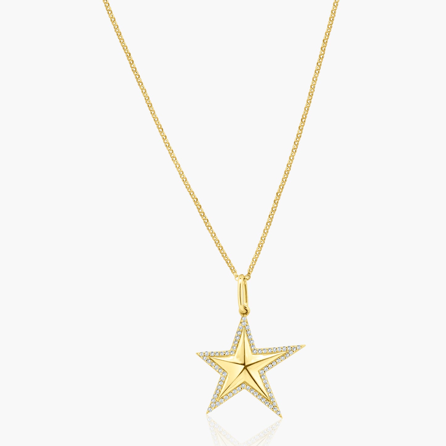 14K Yellow Gold Dainty Star Pendant - P605759