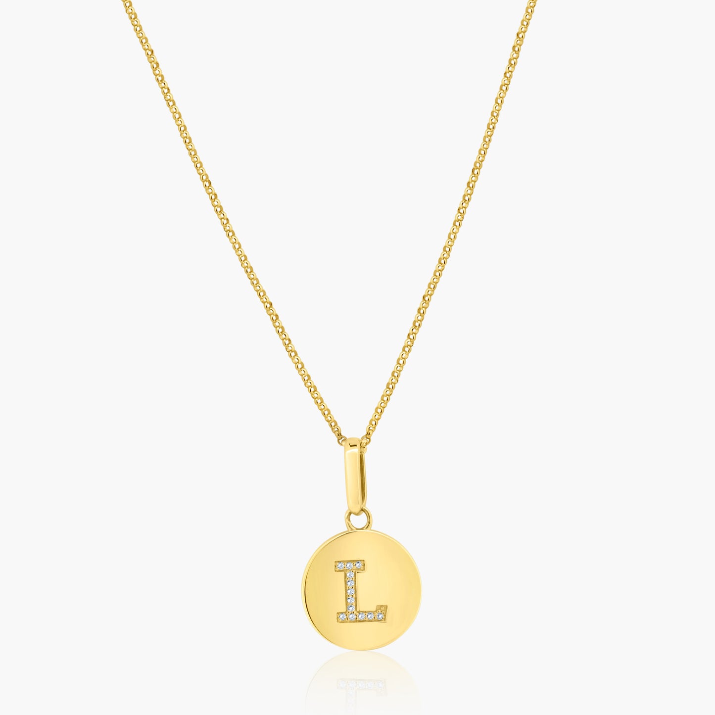 14K Yellow Gold Personalized Initial Pendant - P60610803