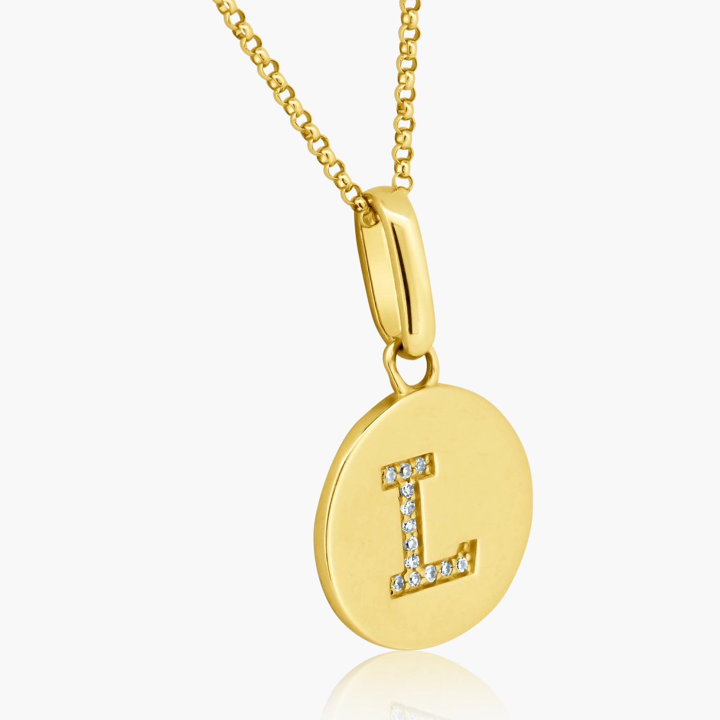 14K Yellow Gold Personalized Initial Pendant - P60610803