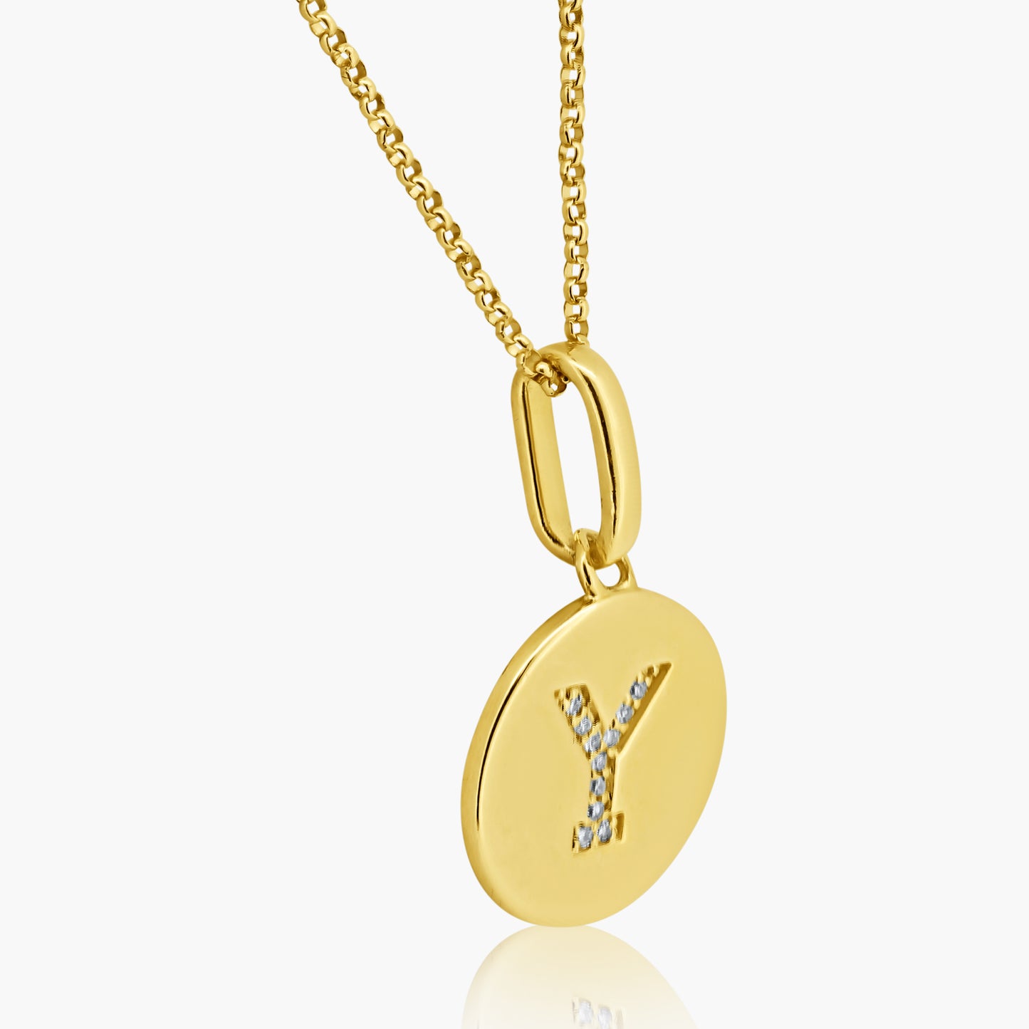 14K Yellow Gold Personalized Initial Pendant - P60610805